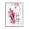 Stupell Industries Bending Pink Cosmo Flower Abstract Floral Watercolor Painting Framed Wall Art